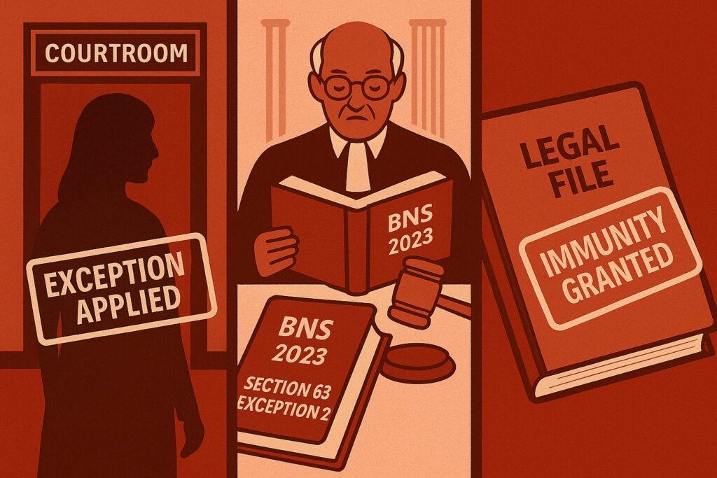 Marital rape court immunity India illustration